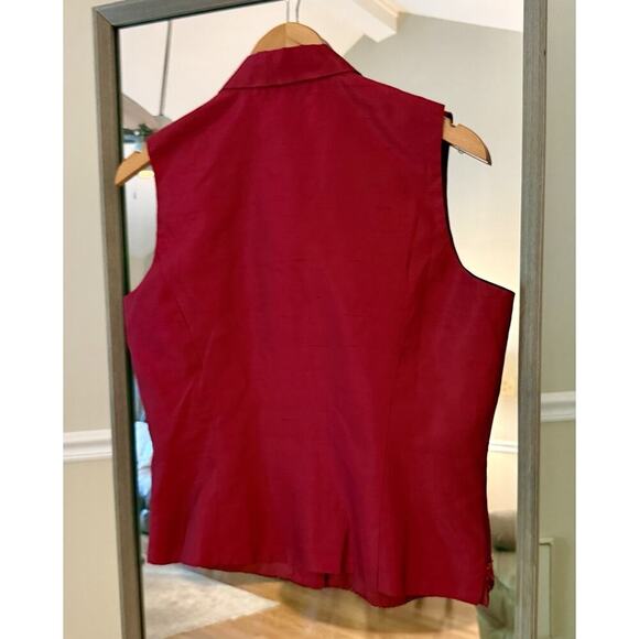 The IcE Suit Womens Large Coral Silk Top NWT - Picture 5 of 5